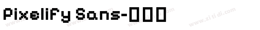 Pixelify Sans字体转换